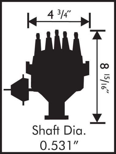 Msd 8354 ford 351w ready-to-run pro-billet distributor