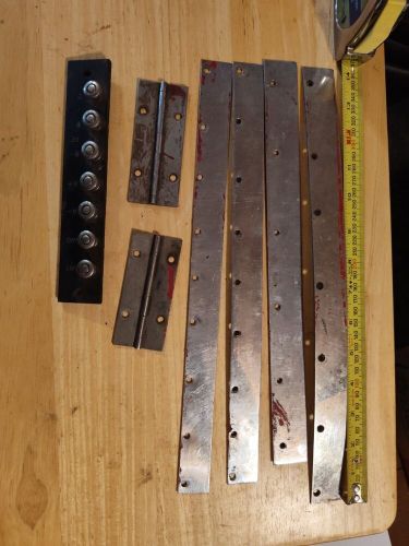 Vintage boat stainless trim strips , hinges, bus bar chris craft etc? lot of 7