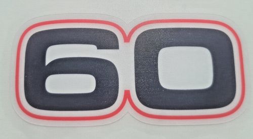 Evinrude e tec 60 hp sticker decal - 100mm wide x 45mm high - same day despatch