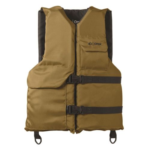 Onyx outdoor 116000-706-004-12 - sport small/medium tan/black life vest