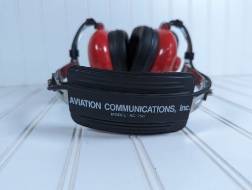 Aviation communication headset model ac-250 red color free shipping