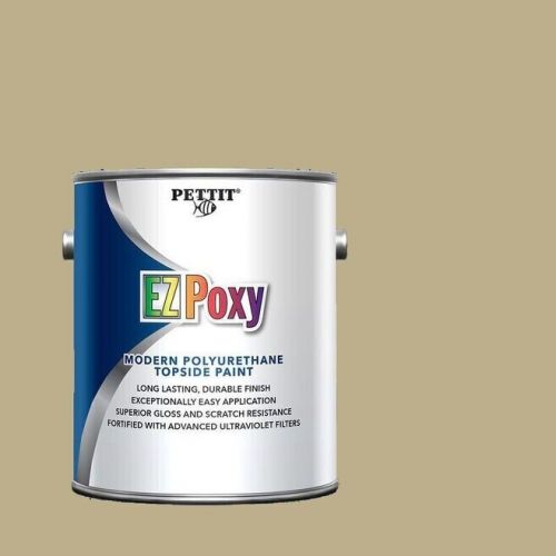 Ez-poxy modern polyurethane topside paint,bristol beige., quart..(we11)