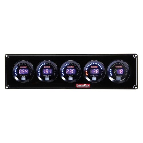 Quickcar racing 67-4057 - digital 5-gauge panel (oil pressure/water temp/oil