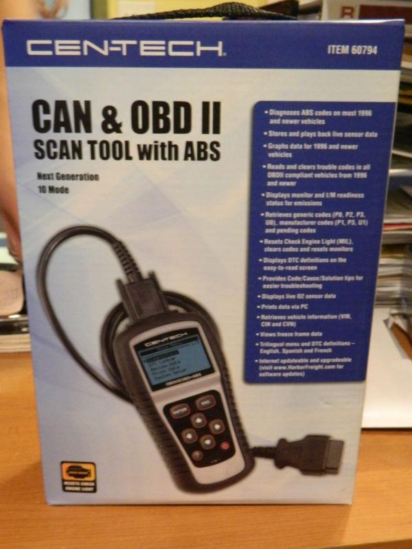 Brand new centech 60794 can & obd ii scan tool with abs next generation 10 mode