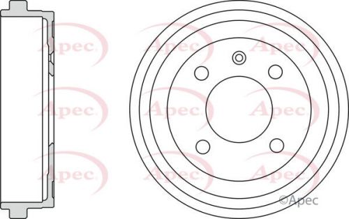 Brake drum fits vw up gti 1.0 rear 2011 on 1s0609617 6x0609617a volkswagen apec