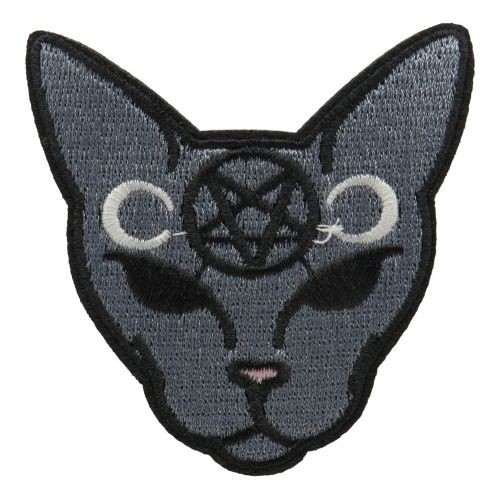 Patch patch mystical cat ironing patch biker patch punk rocker patch-