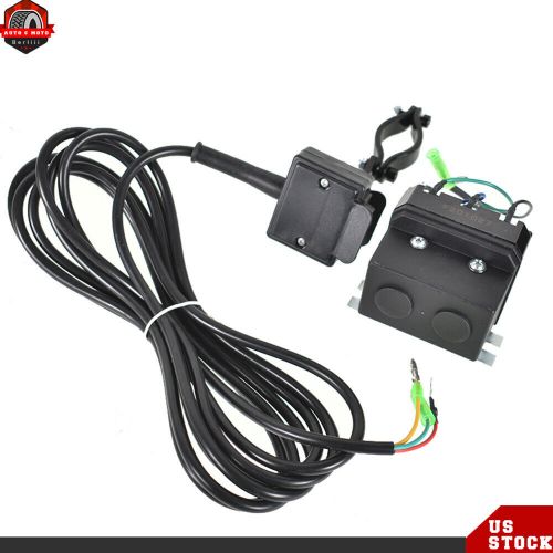 12v solenoid relay contactor &amp; winch rocker thumb switch w/ mounting bracket atv