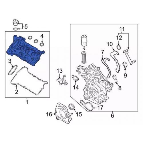 Genuine ford valve cover ft4z-6582-f