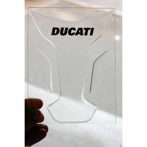 Transparent tank pad protective for ducati mod. &#034;wings&#034;, protection tank bike