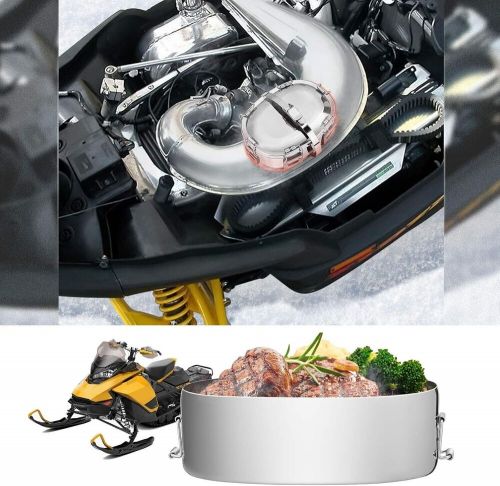 Snowmobile muffler food warmer exhaust cooker pot for snowmobiles utv atv