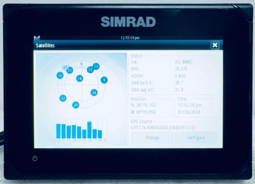 Simrad go7 xse chartplotter/multifunction display