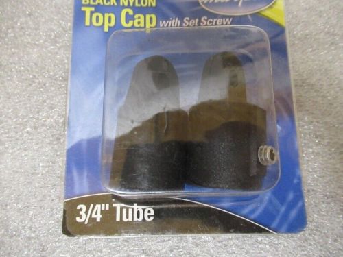 L5a marpac 7-0331 black nylon top cap w/ set screw 3/4&#034; tube oem new boat parts