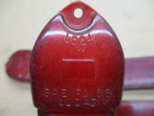 4 vintage lucas l824 red rh lh side markers blinkers  ag1