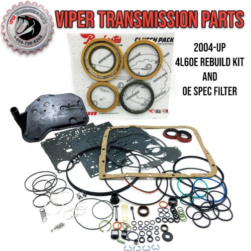 Gm 4l60e 2004-up transmission master rebuild kit w/filter (less steels kit)