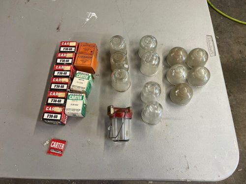 Antique  glass fuel filter parts