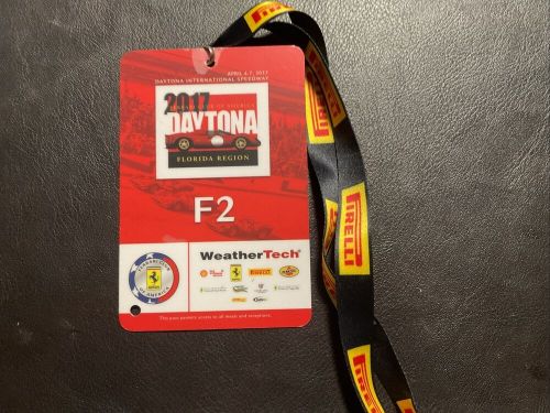 Car show/auction pass wt lanyard daytona 2017