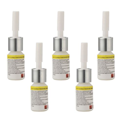 5-pack auto glass nano repair fluid +1pcs car clear scratch remover touch up pen