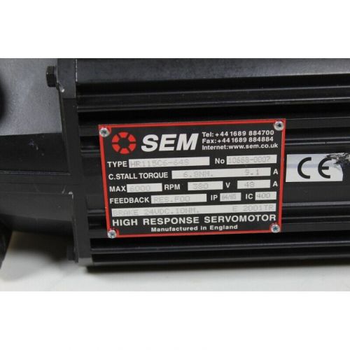 Sem hr115c6-64s + brake (10668-0007) (servo motor) - 6 months warranty