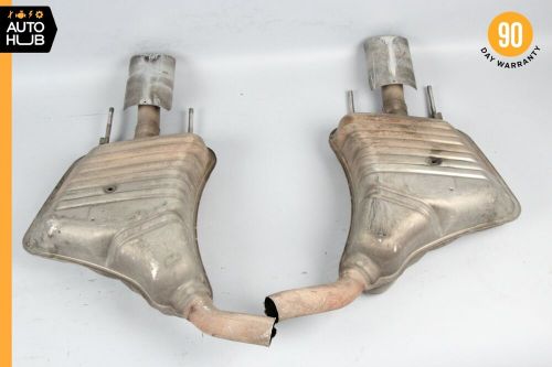 07-09 mercedes w221 s550 s450 amg sport exhaust muffler right and left set oem