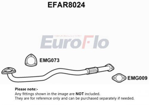 Exhaust pipe fits alfa romeo 147 937 1.9d front 01 to 10 euroflo quality new