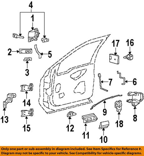 Ford oem f81z2522810aa door hinge-lower hinge