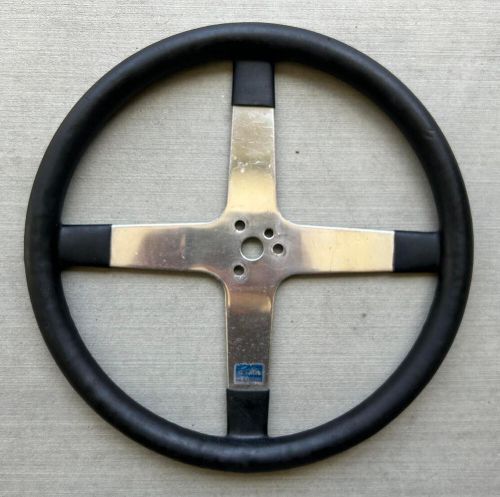 14.5&#034; flat 4-bar schroeder race sprint midget steering wheel scta rat hot rod