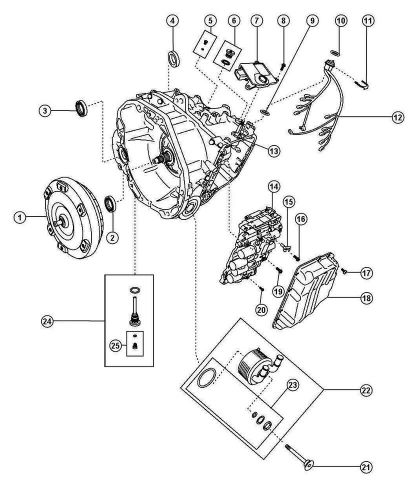 ⭐⭐genuine oem 12-17 fiat 500 torque converter rl102678aa⭐⭐