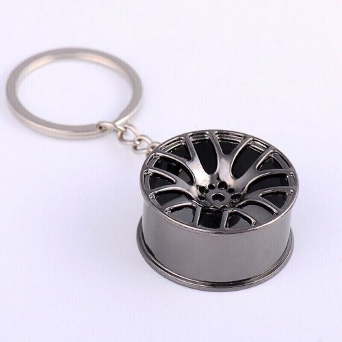 New for car parts key chain motor hub valve piston engine rotate keyring color