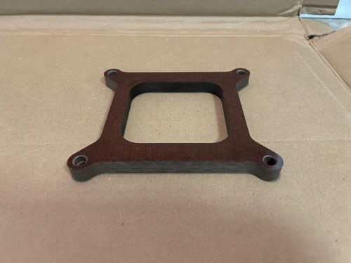 1/2&#034; open center phenolic carb carburetor spacer square bore 4bbl holley demon