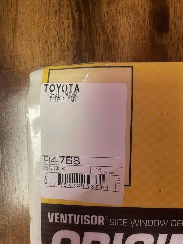 2016-2023 toyota tacoma window visors 4 door out channel new in box