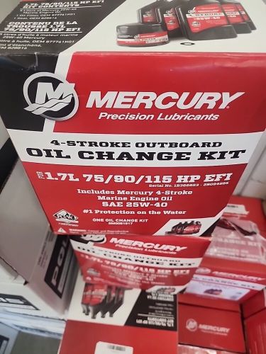 Mercury outboard 1.7l 4 stroke engine oil &amp; filter change kit 75/90/115 hp