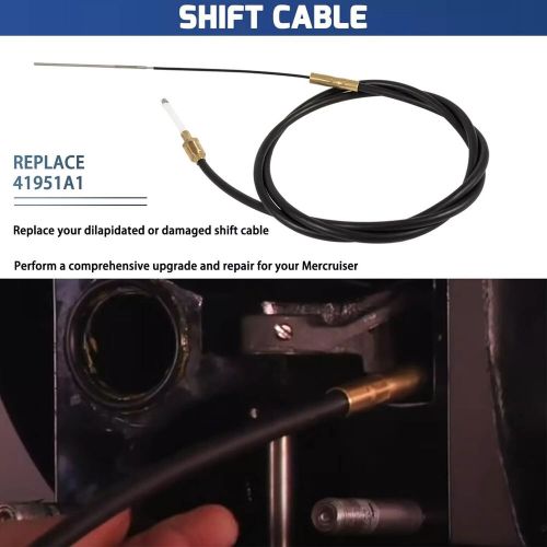 Copper lower shift cable kit 865436a02 for mercruiser alpha gen one &amp; two