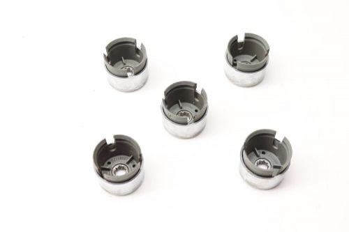 2004-2018 vw touareg - chrome lug nut / bolt cover / cap set (5) 7l6601173a