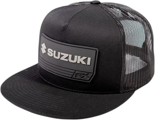 Fx suzuki 2021 racewear snapback mesh hat black 24-86410