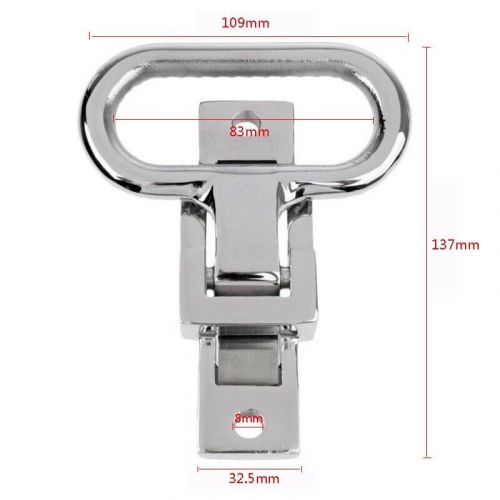 Isure boat 316 stainless steel 83mm mast step yacht transom square folding pedal