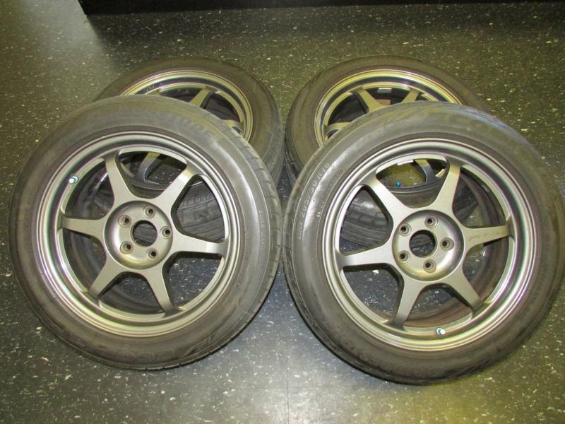 Jdm 16 5x100 light weight rims & tires