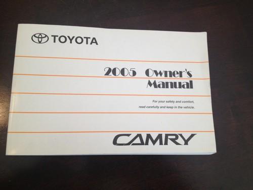 2005 toyota camry owner's manual