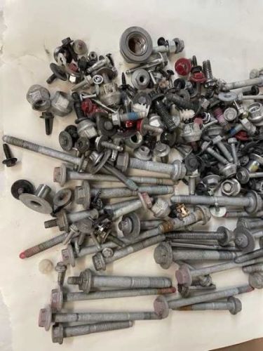 2022 tesla 3 lot of misc nuts, screws, bolts