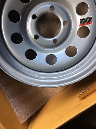 14&#034;  inch    trailer  stock  utility  silver  mod  wheel rim   14545sm