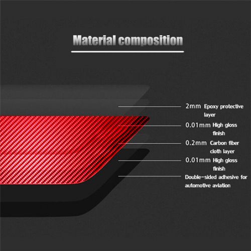 8x red carbon fiber center console panel cover trim for chevrolet sonic 2012-16