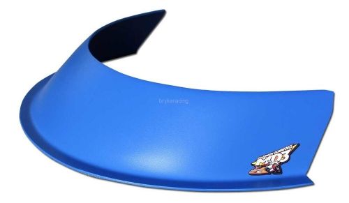 Md3 composite hood scoop air deflector 3&#034; chevron blue high impact plastic