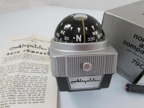 Vintage airguide nomad auto compass model 79c box/instructions self illuminated