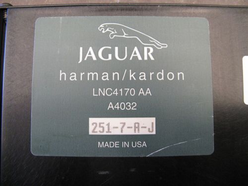 Jaguar xj8 xj8l vp xj sport 98-99-00-01-02-02-03 harman/kardon amp lnc4170aa