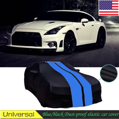 Blue/black indoor car cover stain stretch dustproof for porsche cayman 911 new