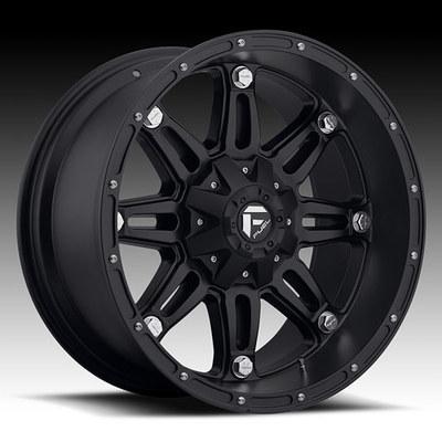 22" black fuel hostage d531 rims & 37x13.50x22 toyo open country mt tires wheels