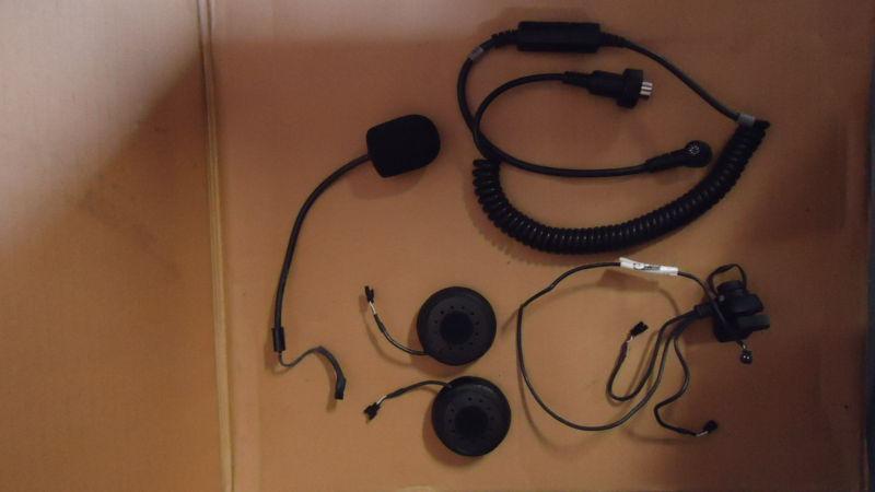 New nos j&m corporation motorcycle audio headphones with speaker