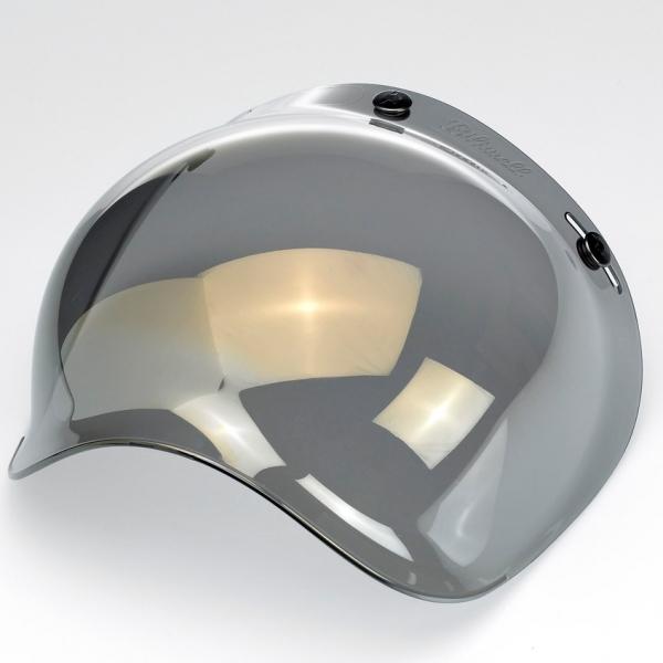 Biltwell bubble shield visor for 3-snap helmets - mirror solid