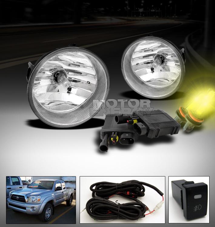 2005-2011 toyota tacoma/solara/tundra/sequoia bumper fog lights+3000k hid+switch