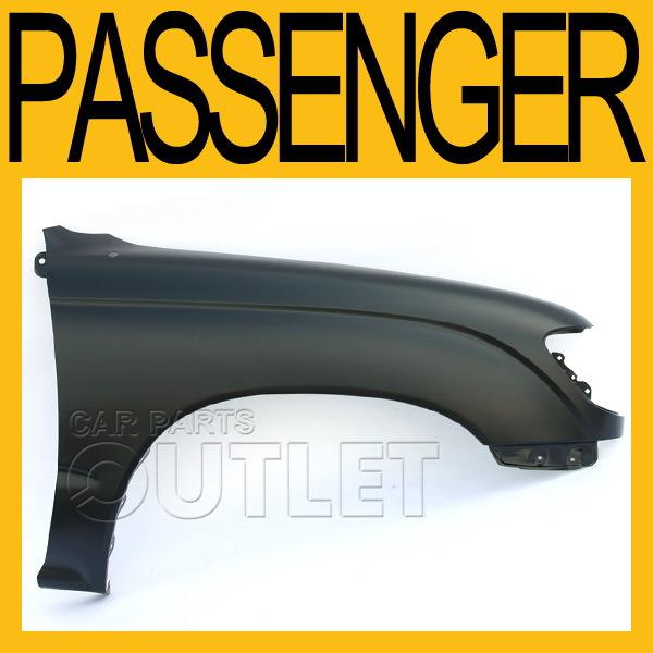 1995-2000 toyota tacoma front fender dlx 2wd sr5 p/u rh