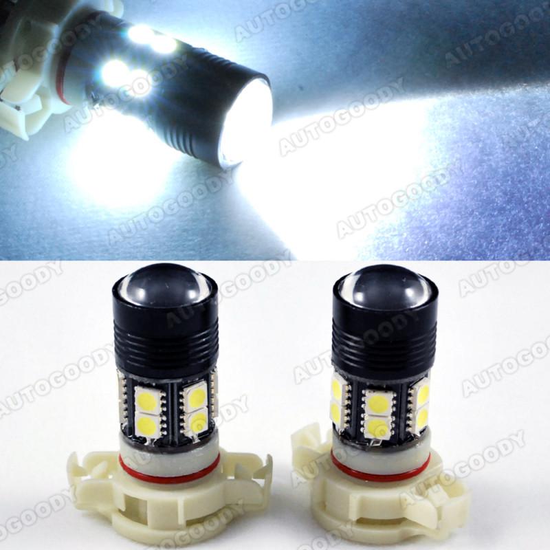 High power white led fog light bulbs cree w/ 12-smd drl lamp 5202 5201 h16